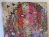 Canvas Print with Lady in Flowers. Size 120 x 120cm. - 2