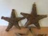 3 x Wooden Stars, 2 x Straw & 1 x Driftwood. - 2