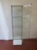 2 x Glass Display Cabinet with 3 Glass Shelves, Size H164cm x W43cm x D37cm. - 2