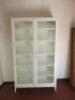 Ikea Regissor 2 Glass Door Cabinet in White with 5 Shelves. Size H203cm x W118cm x D38cm. - 4