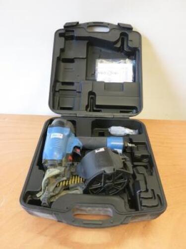 BeA Professional Pneumatic Coil Nailer Gun, Model 567DC. Comes with Carry Case.