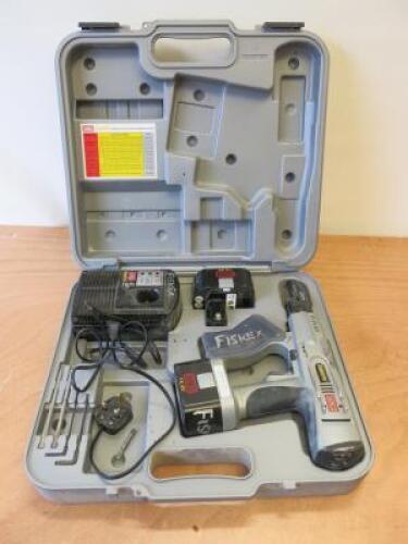 Senco DuraSpin Cordless Screwdriver Screw Gun, Model DS50-14V. Comes with 1 x Battery Charger, 2 x Batteries & 1 x Carry Case.