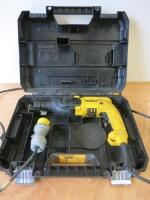 DeWalt 110v Hammer Drill, Model D25033-LX in Carry Case.