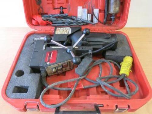 Rotabroach Commando 40, 110v Mag Drill in Carry Case with Selection of 14 x Drill Bits.