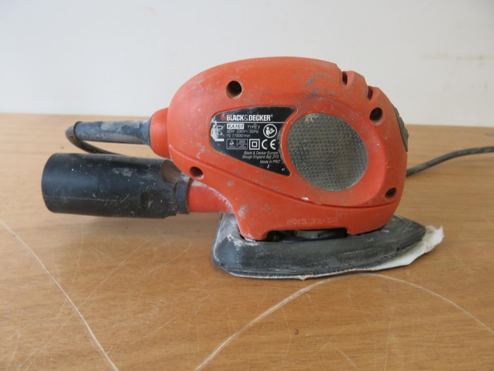 Black and decker online mouse sander ka161