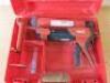 Hilti Manual Adhesive Dispenser, Model HDM 330. Comes with Operating Instructions, 1 Wire Brush and Carry Case.