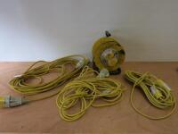 4 x 110V Extension Cables to Include: 1 x Reel & 3 Leads.