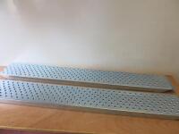 Pair of Metal Vehicle Ramps, Size (L)1.6m x (W)23cm.