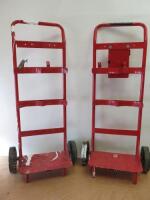 2 x Fire Extinguisher Trolleys.