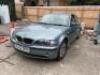 RL52 OPN: BMW 320i SE, 4 Door Saloon in Green. Automatic, Petrol, Mileage Estimated at 140,000, MOT Expired 17th October 2020. Comes with V5. NOTE: requires keys, car locked, no service history available (As Viewed). Viewing & Collection by Appointment On - 3