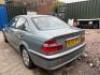 RL52 OPN: BMW 320i SE, 4 Door Saloon in Green. Automatic, Petrol, Mileage Estimated at 140,000, MOT Expired 17th October 2020. Comes with V5. NOTE: requires keys, car locked, no service history available (As Viewed). Viewing & Collection by Appointment On - 7