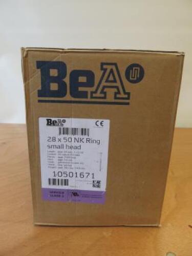 Box of BeA 28 X 50 NK Ring Small Head Nail, Length 50mm. Approx 7500 Nails.