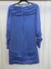 Black Sapote Mayfair Ladies Blue Crepe Dress with Tie Neck Detail. Size S. RRP £397. - 2