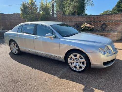 FN56 BKF: (2006) Bentley W12 Continental Flying Spur, 4 Door Saloon in Metalic Silver Coachwork with Black Leather Interior. Sold with Key, No V5.