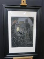 Matthew Green 'Follow Me' Limited Edition Print 1/200, Signed in Pencil by the Artist - Framed & Glazed. Size 82 x 112cm.