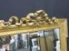 19th Century French Overmantel Gilt & Gesso Mirror with Baded Frame and Ribbon Crest Detail to Top. Size 94 x 149cm. - 3