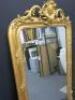 19th Century French Overmantel Mirror, Giltwood & Gesso with Channeled Frame & Scroll with Cabochon Crest Detail. Size 174 x 98cm. - 5