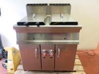 Lotus Gas Twin Tank Triple Basket Deep Fat Fryer.