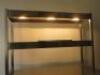 Stainless Steel 2 Door Warming Cupboard with 2 Shelf Heated Serve Over & Vogue Ticket Holder. Size H165cm x W120cm x D70cm. - 3