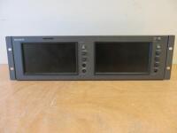 Sony Rack Mount Dual 7" LCD Monitors, Model LMD-720W.