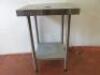 Vogue Stainless Steel Prep Table with Shelf Under, Size H90cm x W60cm x D60cm. - 3
