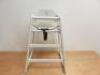 5 x Bolero Wooden Children's High Chair in White, Model DL833. - 4