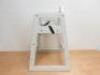 5 x Bolero Wooden Children's High Chair in White, Model DL833. - 5