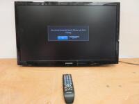 Samsung 27" LED HDTV, Model LT27B300. Comes with Remote. NOTE: requires stand or wall bracket.