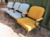 4 x Warings Furniture Metal Framed Arm Chairs to Include: 3 x Blue & 1 x Mustard, Size H85cm x W68cm x D66cm. - 3