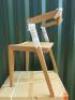 Boxed/New Open Back Teak Seat 4Pcs "Urban Chair" by Jakob Berg. - 5