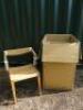 Boxed/New Open Back Teak Seat 2Pcs "Urban Chair" by Jakob Berg. - 5