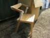 Boxed/New Open Back Teak Seat 2Pcs "Urban Chair" by Jakob Berg. - 6