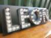 Large "Leon" LED Light Sign on Metal Box, H50cm x W140cm x D5cm. NOTE: sign is untested. - 3