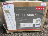 Dolle Alufi Concertina Ladder, 9 x Treads, Floor Height 219cm x 246cm & Max Load 100kg.