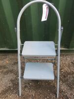 ABRU 2 Step Folding Step Ladder, Max Capacity 150kg.