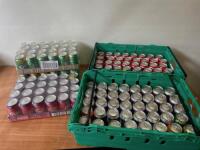 150 x Assorted 330ml Cans of Soft Fizzy Drinks (Coke/Sprit/Fanta).