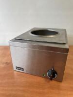 Lincat Single Pot Bain Marie, Model LRBW. NOTE: missing pot & bulb damaged but working.