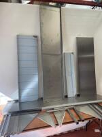 5 x Assorted Sized Stainless Steel Shelves with Wall Brackets. Sizes to Include: 180cm, 170cm, 2 x 120cm, 90cm (W).