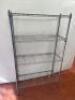 Stainless Steel Square Wire Rack. Size H151 x W90 x 34cm.