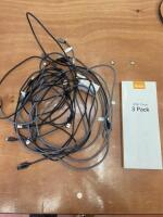 Gritin USB Cable 3 Pack & Assortment of Leads (As Viewed/Pictured).