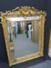 Large 19th Century French Gilt Frame & Gesso Frame, Bevel Edged Mirror with Cushion Margin, Plated and C Scroll. Size 108 x 137cm. - 2