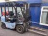 Utilev UT25P, Triple Mast, 2500kg Gas Forklift Truck with Side-Shift. S/N A281J06325R, DOM 31/10/2017.