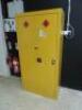 COSHH Metal Yellow 2 Door Cabinet with 3 Shelves. Size H184cm x W92cm x D45cm. - 3