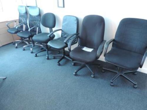 6 x Assorted Office Swivel Chairs.