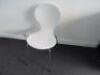 White Wooden Meeting Table with Metal Legs & 4 x Chairs. Size L240cm. - 2