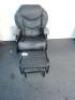 Black Faux Leather Rocking/Swivel Chair with Rocking Foot Stall. NOTE: Condition (As Viewed/Pictured). - 4