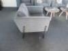 4 x Grey Fabric Reception Chairs on Metal Legs. Comes with 2 x Coffee Tables & 2 x Scatter Cushions. - 2