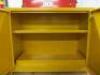 Manutan Yellow 2 Door Cabinet, Size H70cm x W92cm x D46cm. - 3