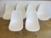 6 x Vitra Eames DSR White Plastic Chair. - 5