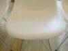 6 x Vitra Eames DSR White Plastic Chair. - 6